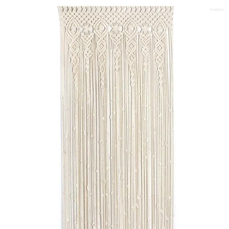 Tapestries XD-Macrame Wall Hanging Woven Tapestry Macrame Door Room Divider Curtains Wedding Curtain Boho Decor