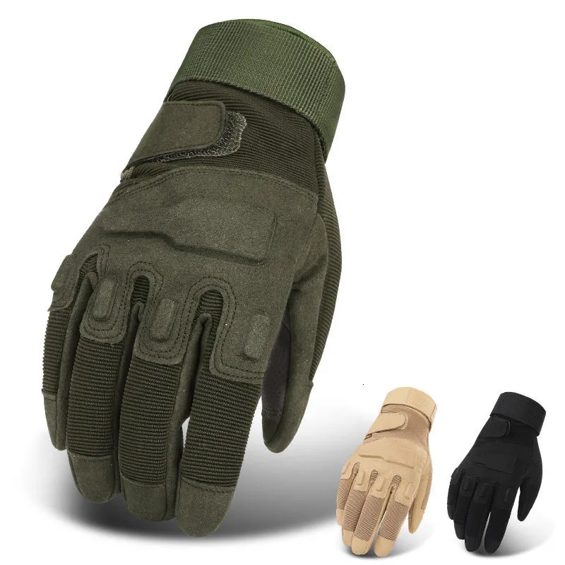 Cinq doigts gants gants militaires tactique armée Airsoft Men Special Torces Outdoor Shooting Gear Paintball Hunt Half Full 221111
