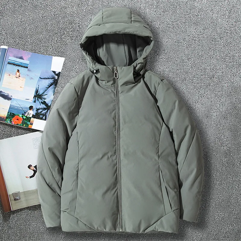 Hommes Down Parkas MRMT Marque Loisirs Solide Couleur Hiver Spot Chaud Ordinaire Jeunesse Fermeture Éclair Coton Gris Vers Le Bas Veste Vestes Pour Homme 221111