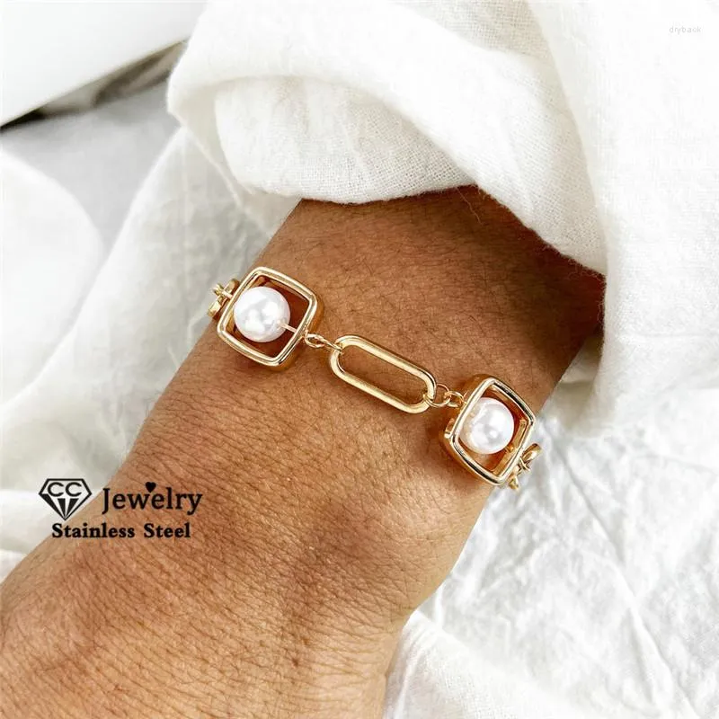Strand Armband för kvinnor charm imitation pärlor lyxfest flicka fina smycken armband bohemain bijoux droppe yh902