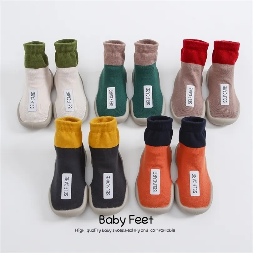 First Walkers Baby Sock Shoes Girl Boy Floor Antislip 221113