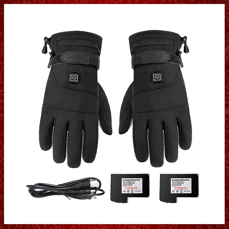 ST73 Isıtmalı Eldivenler Pil Powered Kış Termal Motosiklet Isıtma Eldivenleri Yüzey Su geçirmez Guantes Para Moto Touch Ekran