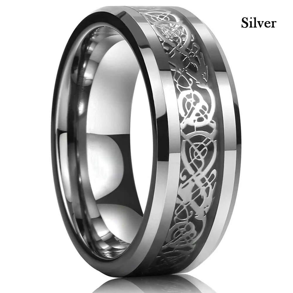 Bague Ancienne En Argent Massif Dragon - Chevalière T54 - Anneau Argent Dragon Mythologique