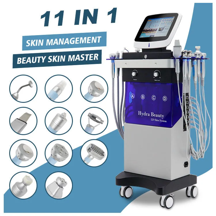 Salon Microdermabrasion macchina per la pulizia profonda microdermoabrasione ad acqua Oxygen Spra Gun RF lift skin Scrubber dispositivo di rimozione delle teste nere Approvato dalla FDA CE