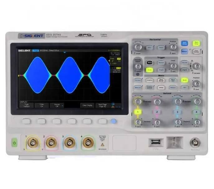 SIGLENT nouvelle fonction MSO d'oscilloscope Super Phosphor SDS2074X Performances supérieures