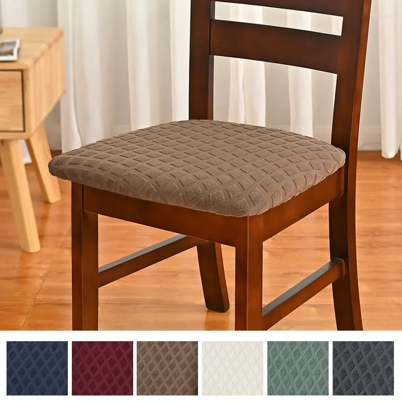 Chair Covers 1/2/4pcs Dining Seat Cover Stretch Cushion Elastic Stool Protector 3d Pattern Case For Room Decor
