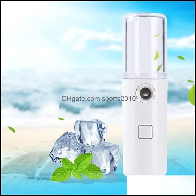 Other Household Sundries Cosmetic Water Supply Instrument Pillar Shape Hand Held Facial Steaming Device Spray Ubs Rechargeable Humid Dhsy1