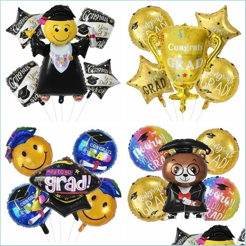 Christmas Decorations Christmas Decorations Graduation Balloon Gift Helium Foil Congratation High School Party 220829 Drop Delivery Dhbjo