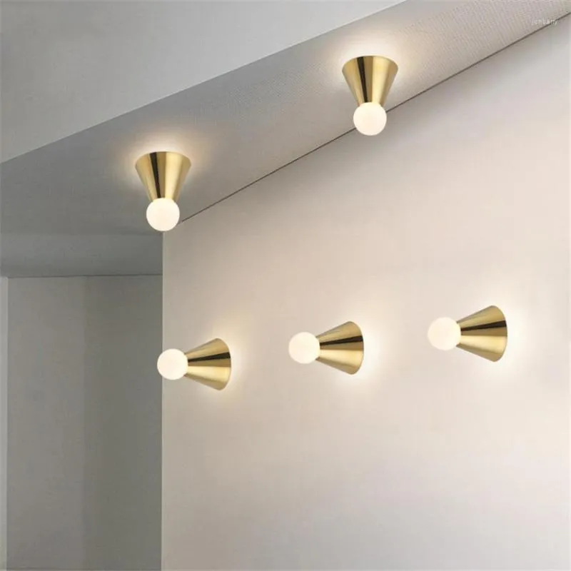 Wall Lamps Modern Light Cone Ceiling Led Lights Bedroom Living Room Corridor Art Sconce Lamp Fixtures Luminaria Avize