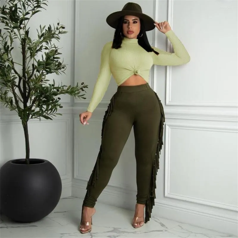 Women's Two Piece Pants 2022 Autumn Winter Women Sport Fitness 2 Set Sports Suits Solid Crop Tops Leggings Bodycon Tracksuit