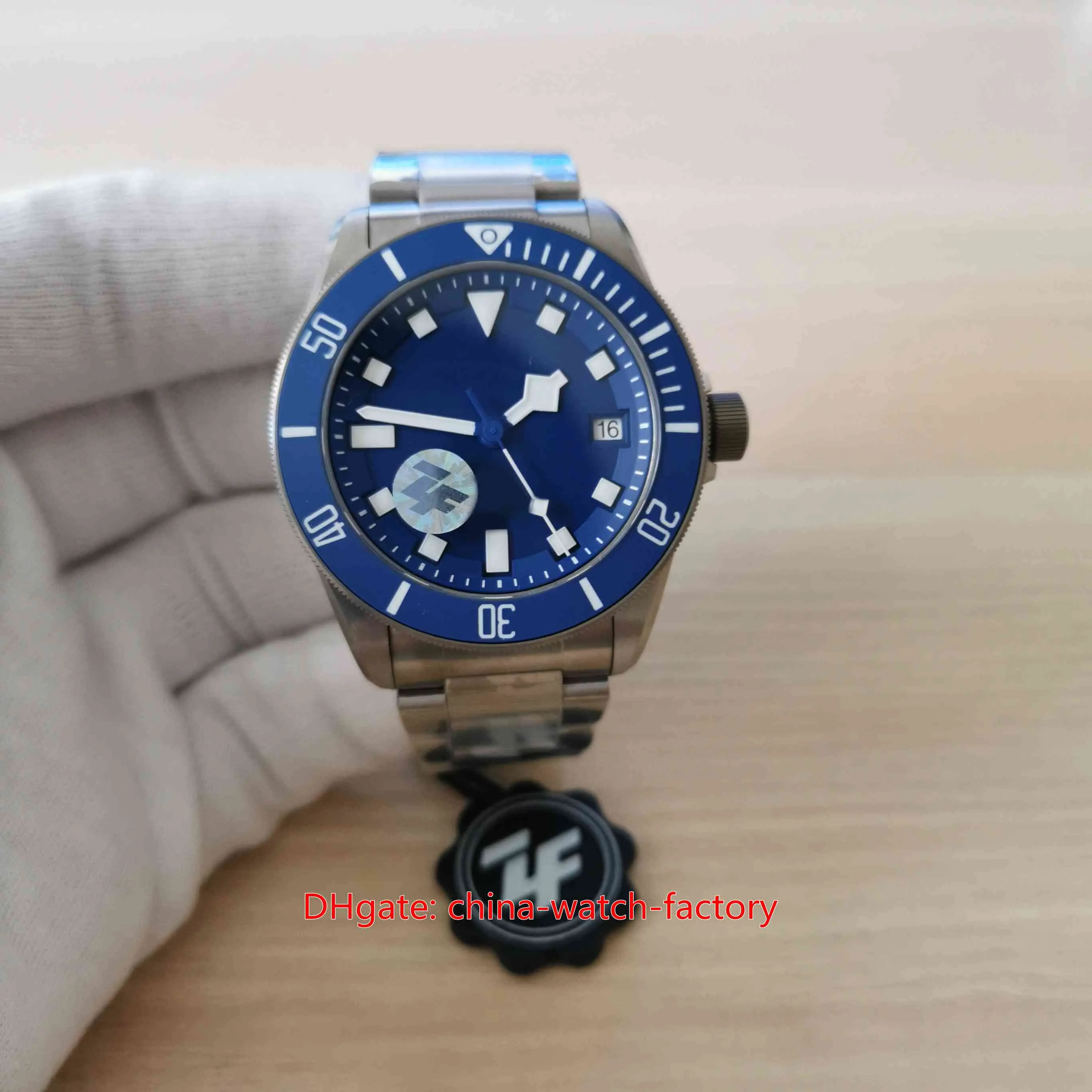 ZF Maker Mens Watch Better Quality Watches 42mm 25600TB Blue Dial Titanium Ceramic Beze Sapphire Glass CAL.MT5612 Movement Mechanical Automatic Men's Wristwatches