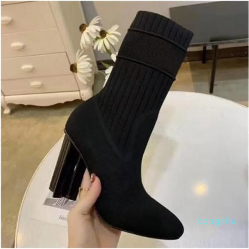 أزياء مصممة مصممة أحذية صورة ظلية الكاحل الحذاء الأسود مارتن الجوارب تمتد أحذية جورب الكعب العالي وحذاء الجورب المسطح الحذاء xx