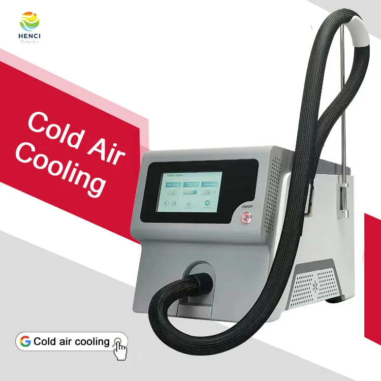 Machine de refroidissement professionnelle de peau d'air froid pour le type traitement de dispositif de laser ND Yag