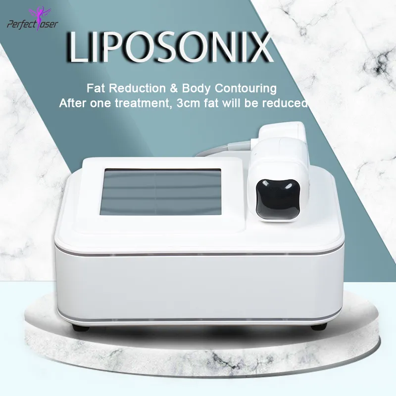 Den senaste bärbara liposonix viktminskningsbantningsmaskinen snabb fettborttagning effektivare HIFU -skönhetsutrustning