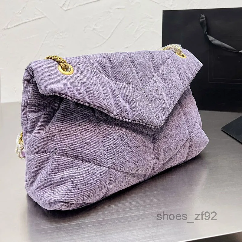 2022 Bolsos de noche Mujer Bolso de hombro de mezclilla Bolso de mano Bolsos cruzados Cadena Tote Monedero Solapa Embrague Cartera Hilo Hardware Letra Lentejuelas Tela lavada Bolsillo para teléfono celular