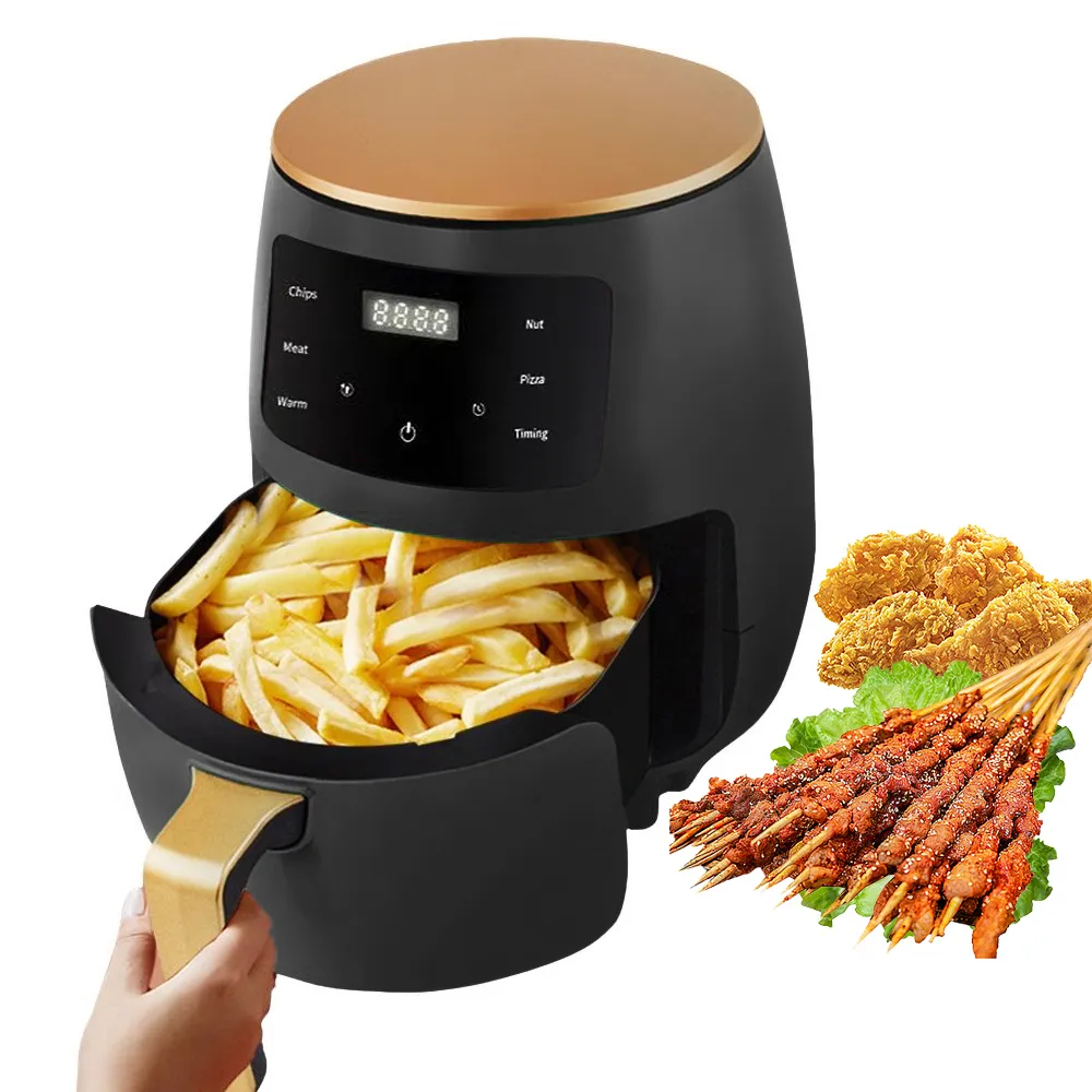 1pc Air Fryer With Intelligent Cooking Program 6l Capacity Large