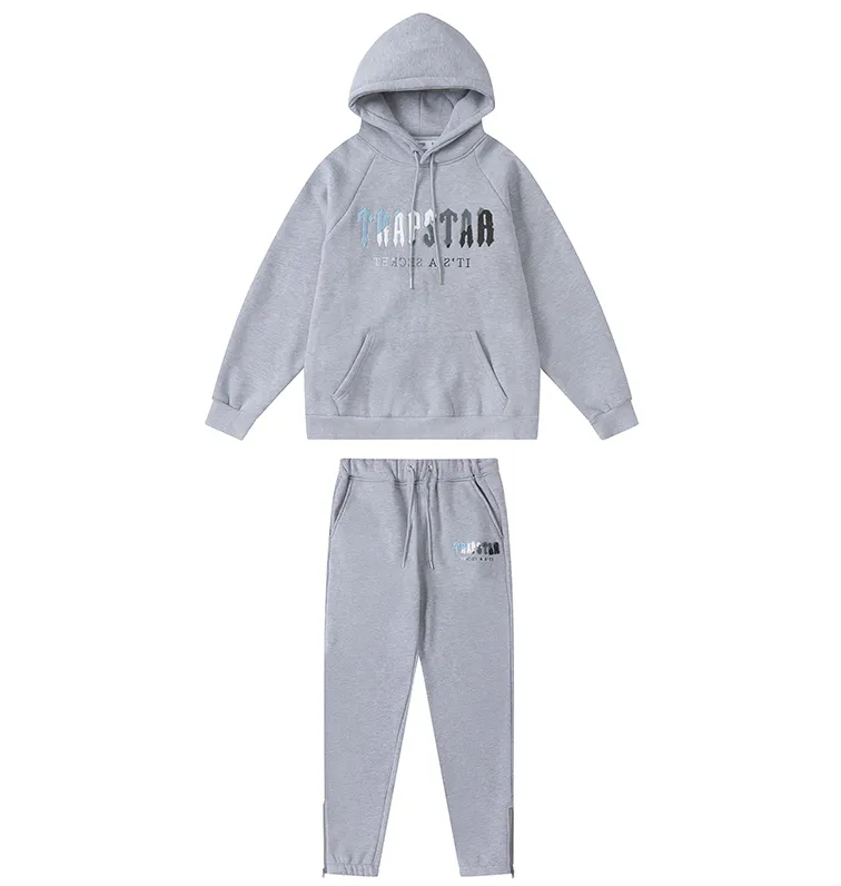 Hoodie Trapstar Full Tracksuit Rainbow Towel Embroidery Decoding Hooded