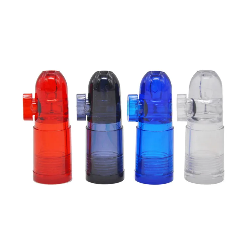 Smoking Snuff Snorter Bullet Bottle Case Containers Pipes Kit Portable Sniff Pocket Durable Snuffer Mix Color Snort Saver