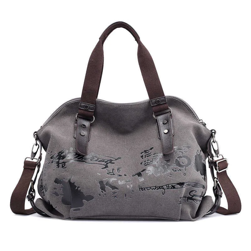 Bolsa feminina de corpo transversal Bolsas de crossbody Sacos grandes espessos de tela casual mensageiro hobo bola bola femininas Grandes Bag 221114