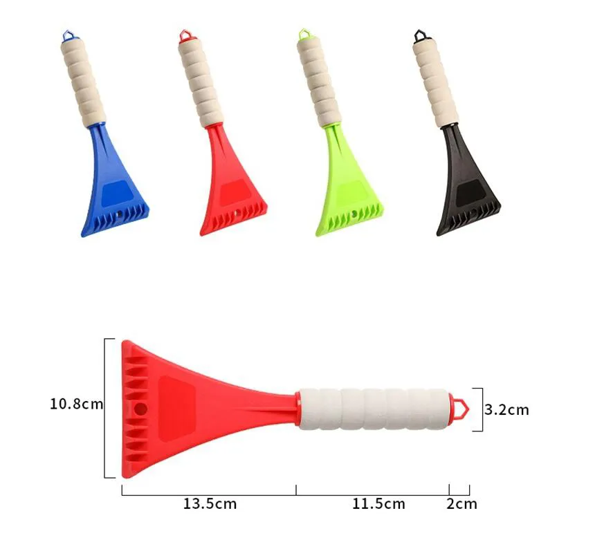 Cleaning Brushes Snow cleaning tools in winter Snowes scraperes for automobile Windshield snows scraper EVA sponge handle Ice scrapers