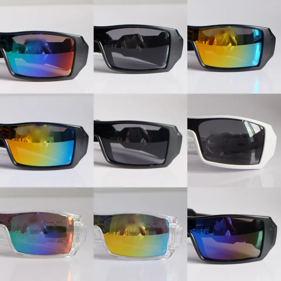 Men's Cycling Sunglasses with UV400 Protection and 9 Colorful Mirror Lenses
