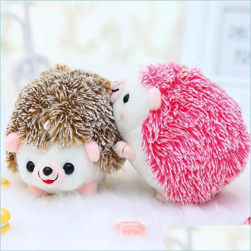 Party Favor 12Cm Hedgehog Doll Stuffed Plush Toy Key Chain Pendant Plushs Toys Animal Gift For Kids Rre14671 Drop Delivery Home Gard Dhzxa