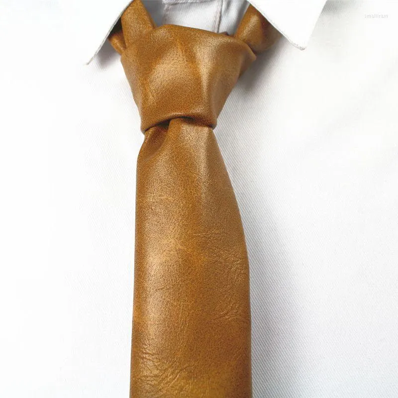 Bow Ties Rboco Design Leather Tie Fashion Slim для мужчин аксессуары Mens Microfibre Nano Водонепроницаемая шейка 6 см вечеринка