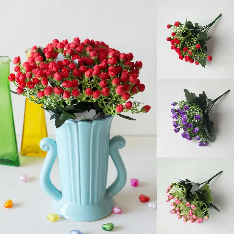 Decoratieve bloemen Party Decoratie Milaan Bud Artificial Flower Wedding Fake Home Decorations Festival Pot Plant