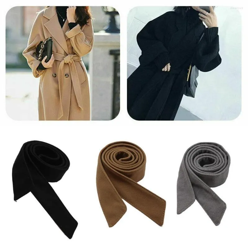 Belts Autumn Winter Ladies Coat Belt Decorative Wide With Double-sided Woolen Accessories Knotted Wholesale