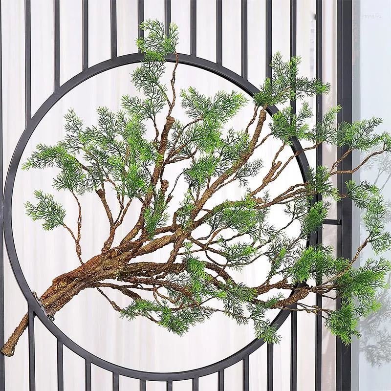 装飾的な花100cm人工偽の木の植物松の枝リアナウォールハンギンググラスラッタンプラスチック柔軟な花のつる