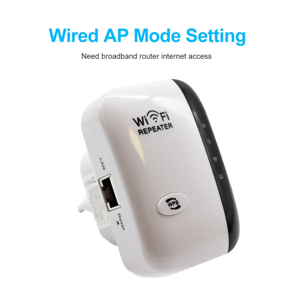 Roteador Repetidor WiFi 300Mbps Extensor Amplificador de Sinal Booster 802.11N Ponto de Acesso Wi-Fi Sem Fio de Longo Alcance 221114_voghion.com