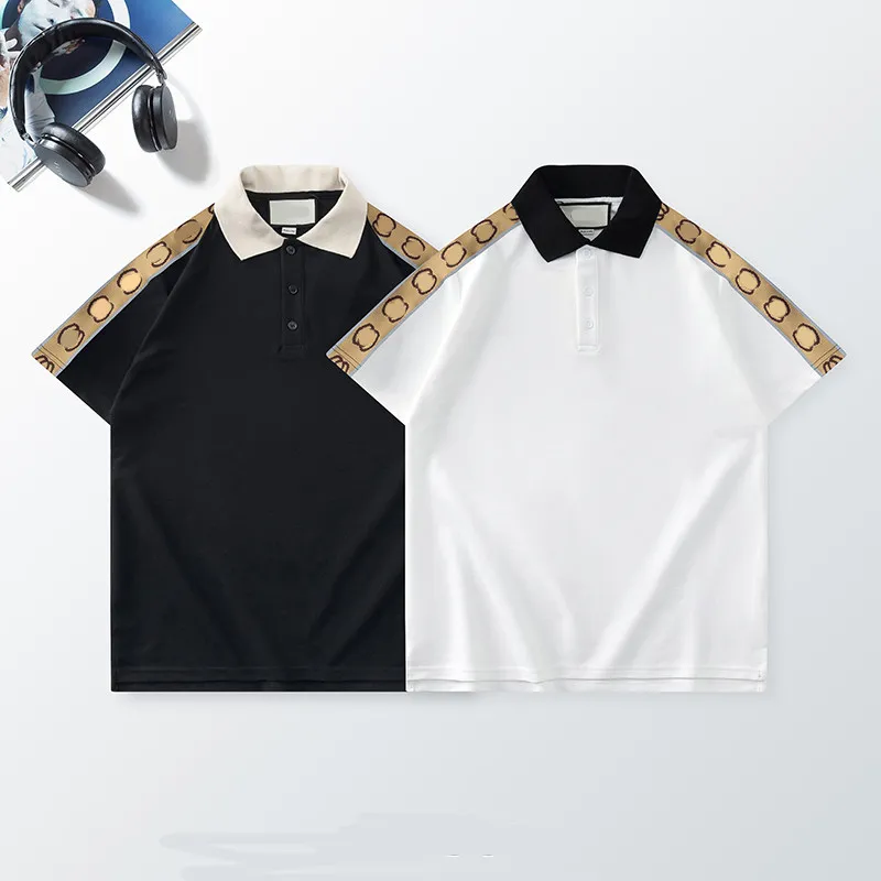 23new designer stripe koszulka polo t-shirty wąż koszulki polo G Norths wspólne nazwa haft męskie główna moda uliczna koń koszulka polo US rozmiar M-XXL