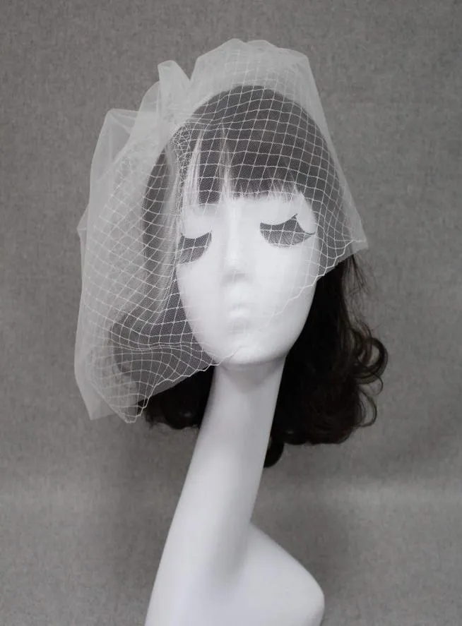 Two Layer Illusion Bridal Veil For Bridal Tulle Fish Mesh French