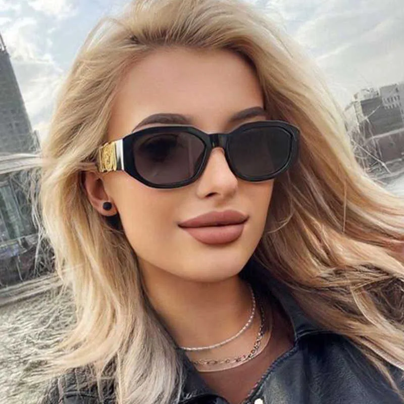 Sunglasses Frames Popular Sunglasses Women Classic Brand Steam Punk Oval Luxury Small Frame Sunglasses Men New Vintage Shades Glasses UV400 T2201114