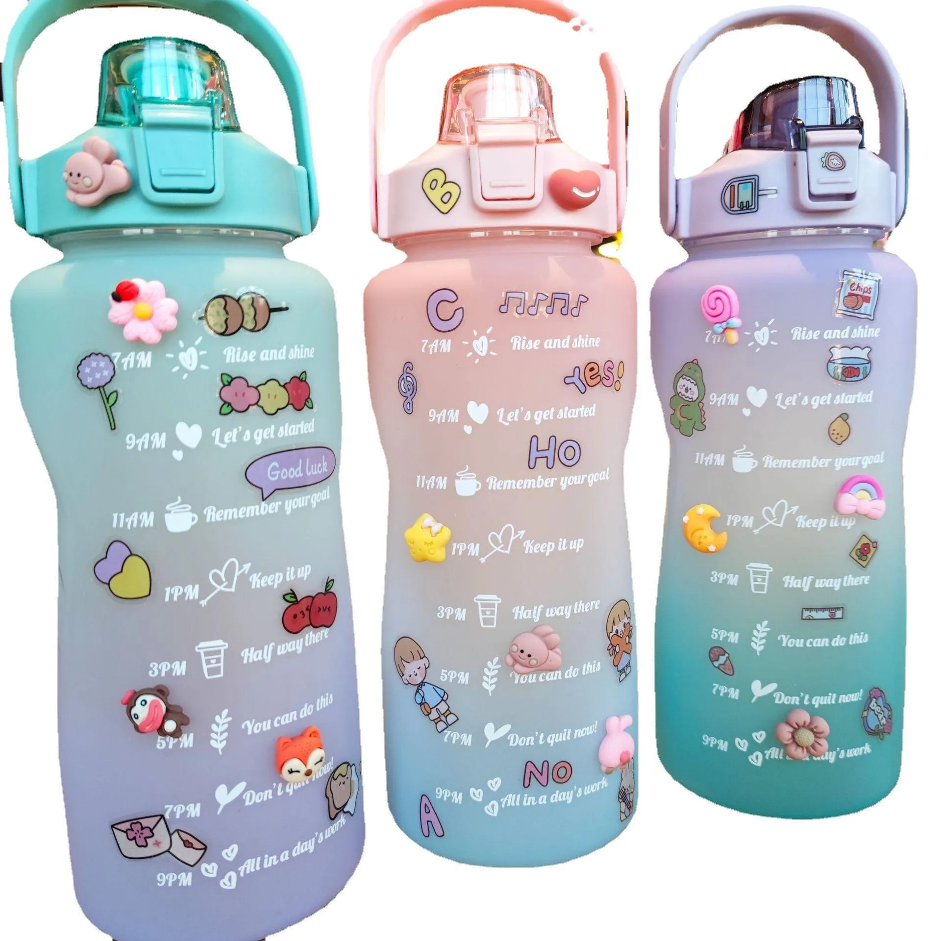 Acxilexy Bottiglia Acqua Cannuccia, 1 Gallone/ 3.5L Borraccia - Foto 6