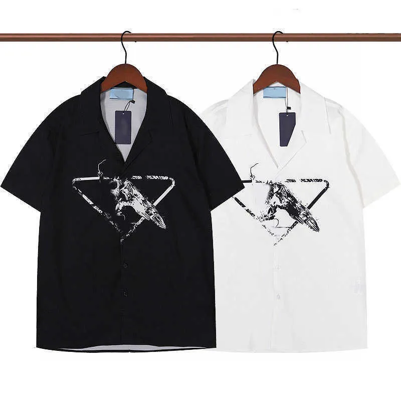 Designer m￤ns kort￤rmad skjorta ny v￥r och sommar casual skjortor gata hip-hop m￤n casual t-shirts tryckm￶nster unisex m-3xl2
