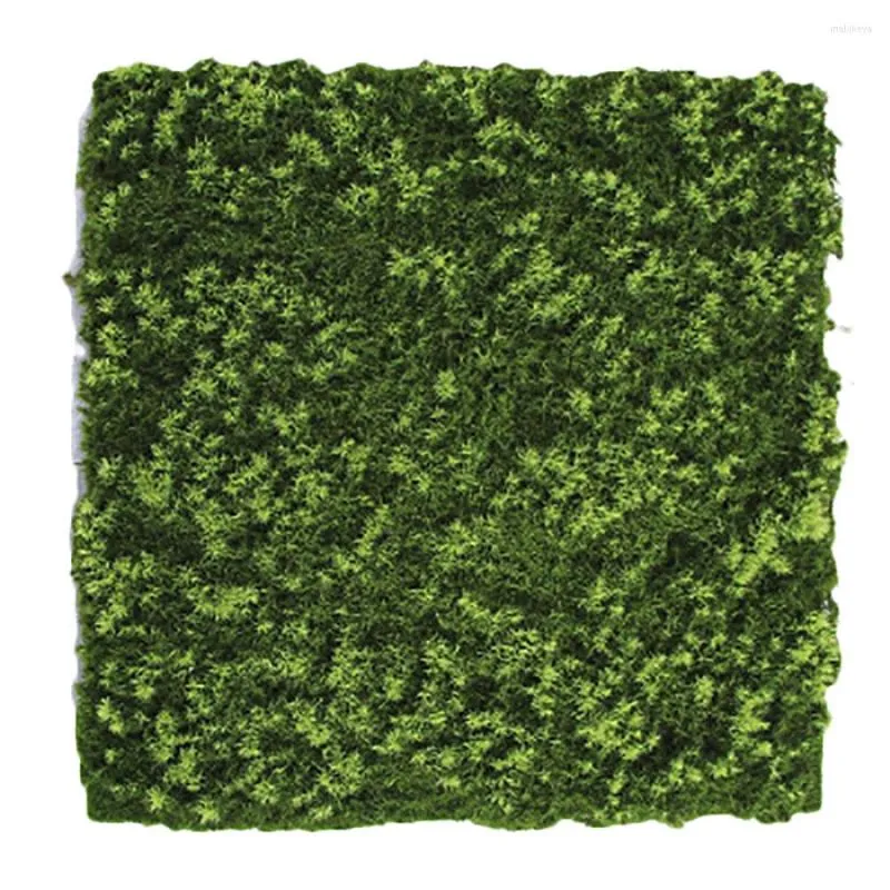 Flores decorativas 40cm Micro paisaje colgar pared musgo Artificial césped planta hogar 2022