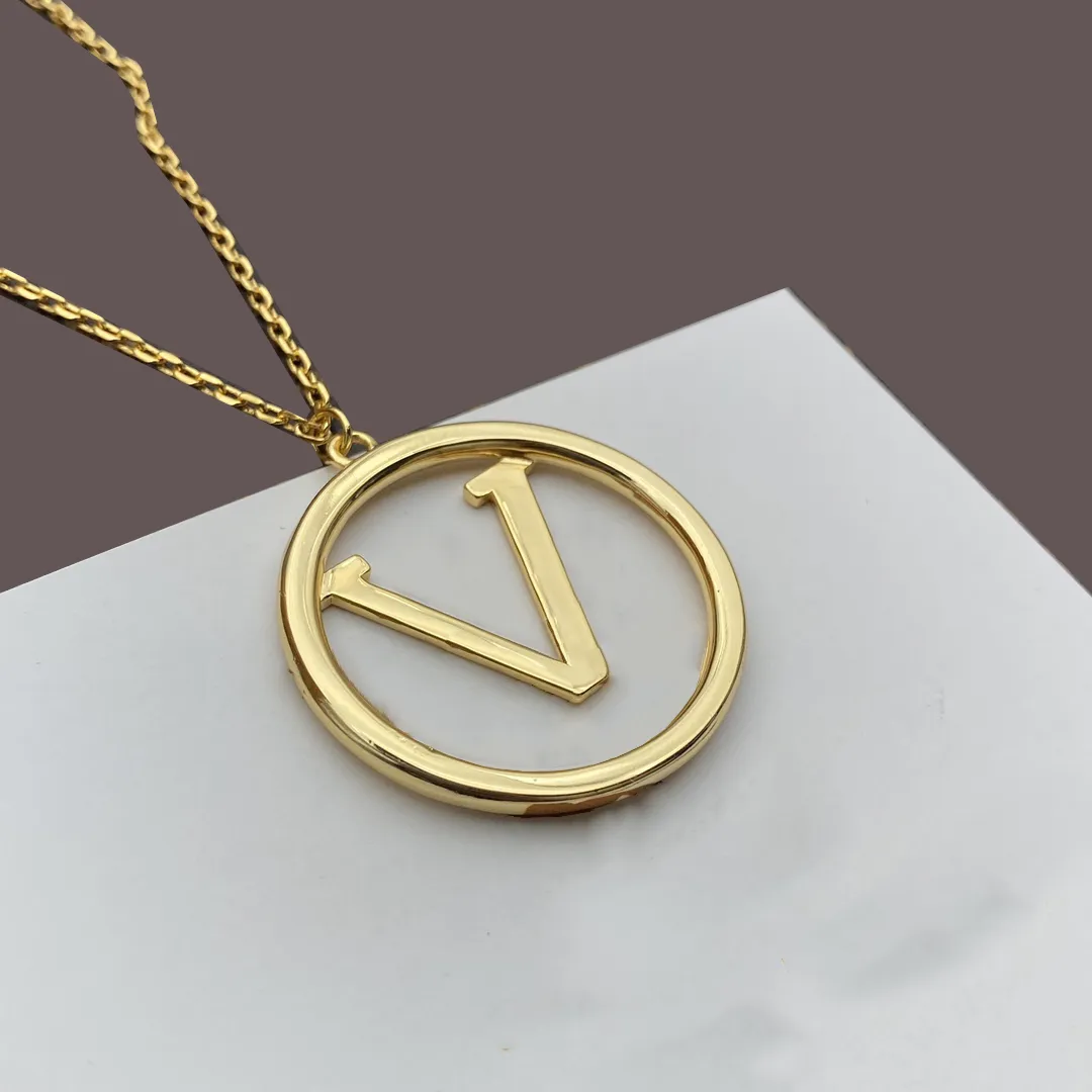 Designer jewelry necklace luxury designers necklaces gold chain simple letter Pendant Necklaces chains for women jewellery bijoux good nice