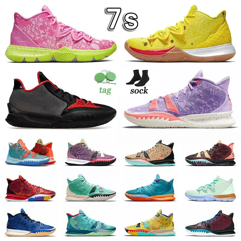 Flytrap 5 Low Mom Basketball Shoes Kyrie 7 5s Pink 7s Copa Pale Ivory Mother Nature Infinity 4 Spongebobs Soundwave Orange 8 White Black 8s Squidwards