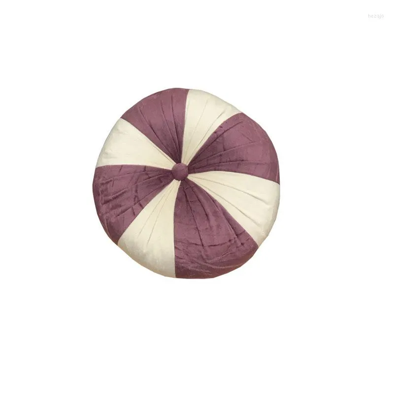 Pillow Europen Style Round Seat Geometric Pumpkin Candy Shape Sofa Backrest Home Decor