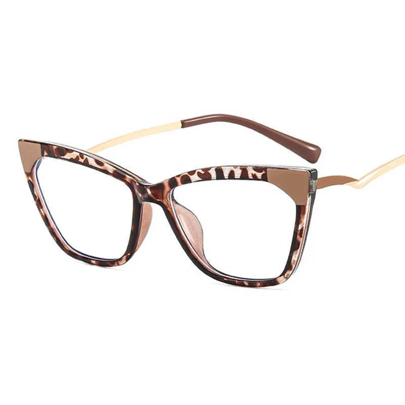 Sunglasses Frames Vintage Metal Cat Eye Glasses Frames For Women  Transparent Computer Anti-blue Light Optics Eyeglasses Frames Spectacle  Eyeglass