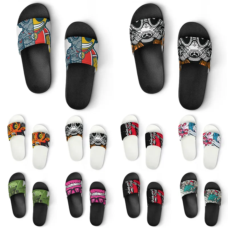 Custom Shoes PVC Slippers Men Women DIY Home Indoor Outdoor Sneakers Customized Beach Trainers Slip-on color208