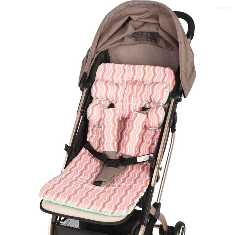 Pièces de poussette douces pour la peau de bébé molleton de corail support de tête détachable ensemble de doublure de landau coussin de coussin de siège