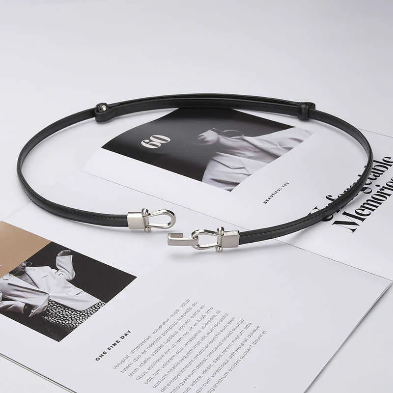 chinese dress ladies Adjustable Thin Belt For Women Skinny Belts For Dress Women Solid Color  Alloy Turn Lock Belt For Jeans Coat,Khaki at Amazon Women's Clothing store main image 1