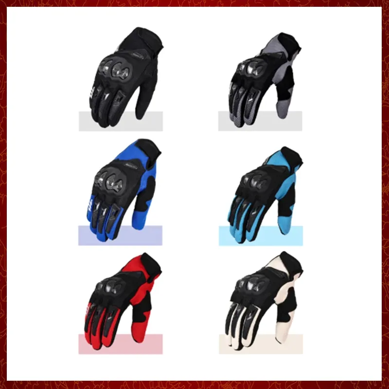 ST180 Motorrad-Handschuhe, Moto-Touchscreen, atmungsaktiv, angetriebenes Motorrad, Rennen, Reiten, Fahrrad, Schutzhandschuhe aus Kohlefaser