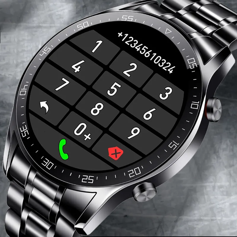 Intelligente Uhren Männer Voller Touchscreen Sport Fitness Uhr IP67 Wasserdichte Bluetooth Für Android smartwatch Herren box 221114