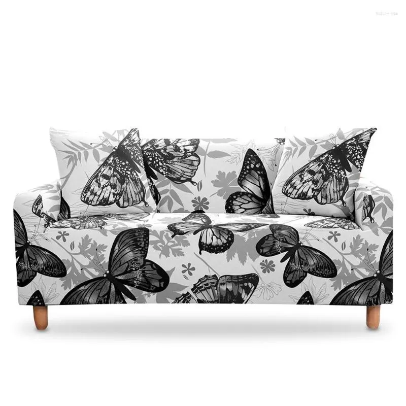 Krzesło Covery Butterfly Drukuj Elastyczna sofa Połączenie do salonu do dekoracji domowej.