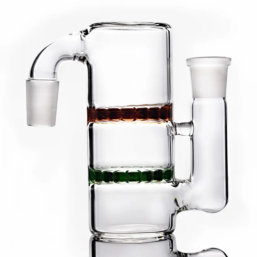 14mm 18mm Verre Cendrier Peigne Bong Narguilé Percolateur Cendrier En Verre Épais Pour Bongs Conduites D'eau