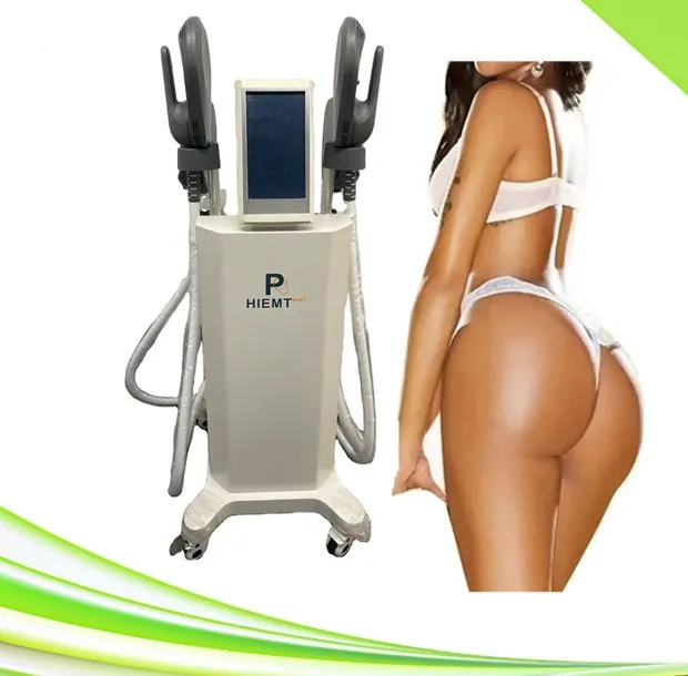 M￡quina de escultura em Cavita￧￣o EMS 4 Manuseamento de fitness Slimming Edif￭cio de eleva￧￣o do quadril Peso HIEMS Sculto de corpo Hiemt Estimulador de m￺sculo el￩trico EMS HIPS Treinador