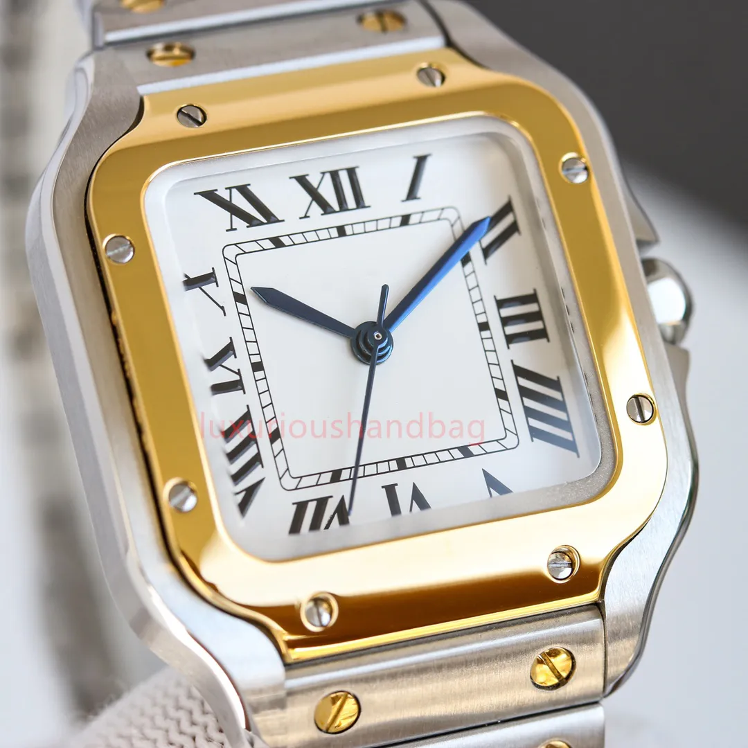 U1 Gold Square Dial Luxury Erkekler İzle WGSA0042 39.8mm Katlanır Toka Roman Sayısı Safir Kristal Cam 904L Paslanmaz Çelik Otomatik Makine Montre De Luxe Saat